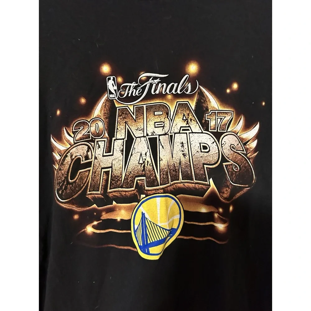 Golden State Mens 2017 The Finals NBA CHAMPS T Shirt Size 2XL